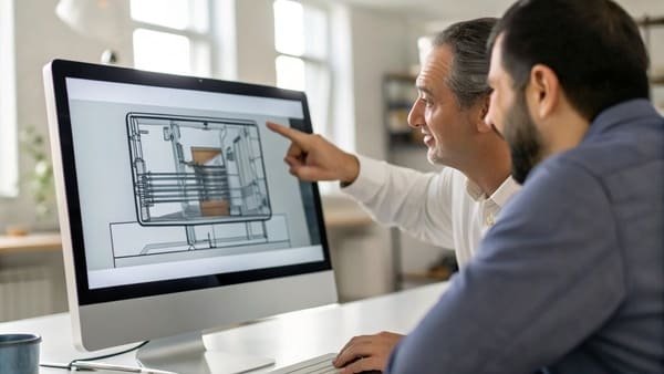 A business person comparing after-sales support documents from different suppliers