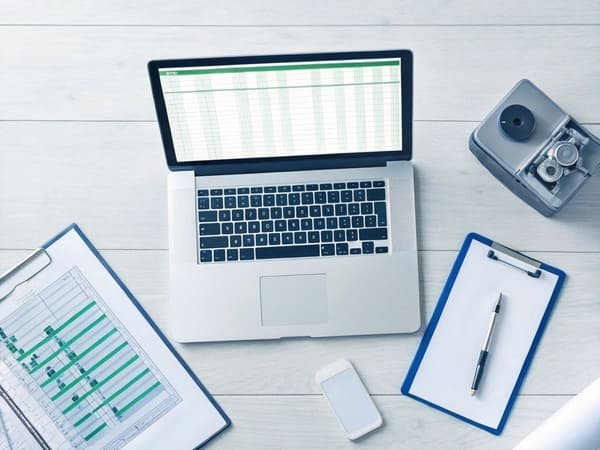 A quality control inspector with a clipboard and checklist examining a product.