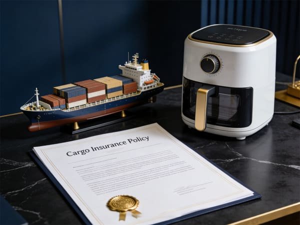 A document showing a cargo insurance policy for international freight.