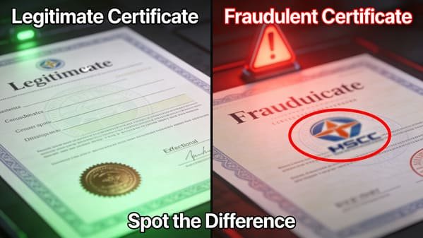 A close-up of a legitimate UL certification document showing key details.