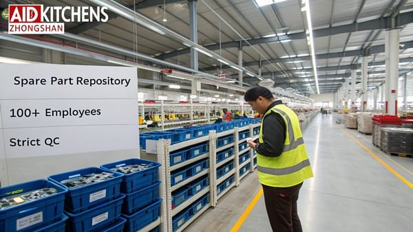 A factory audit in progress, checking quality control and service processes