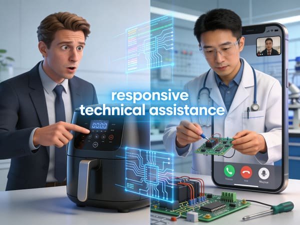 A detailed verification checklist for vetting a Chinese air fryer supplier's service capability.