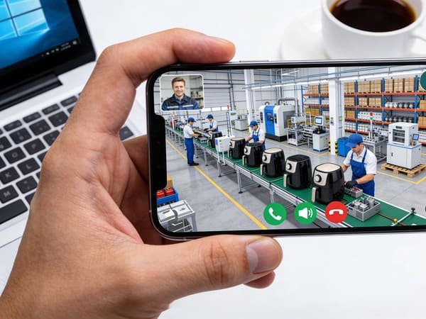 An image showing a close-up of a Chinese business license to verify a factory.