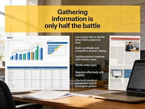 A procurement manager analyzing market data on a laptop to make sourcing decisions