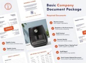 What Basic Company Documents Should I Request From the Air Fryer Supplier?