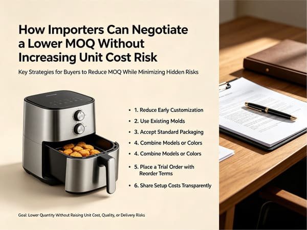 how importers can negotiate lower air fryer MOQ