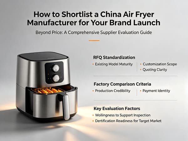 how to shortlist a China air fryer manufacturer
