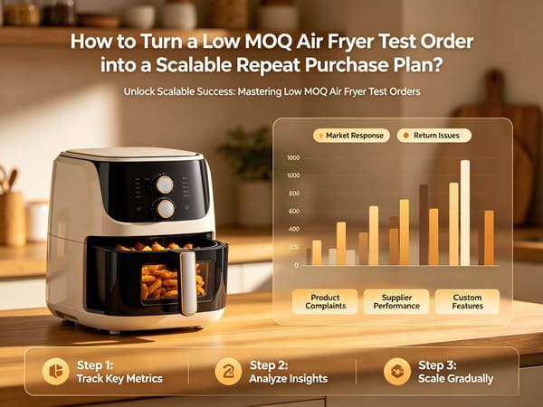 How to turn a low MOQ air fryer test order into a scalable repeat purchase plan