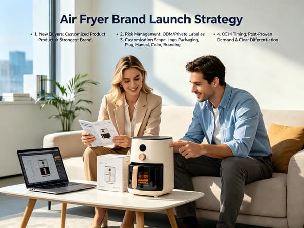 ODM OEM or private labeling for air fryer brand launch
