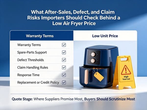 after sales defect and claim risks behind a low air fryer price