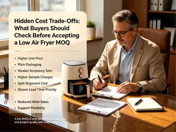 hidden cost trade offs in low air fryer MOQ