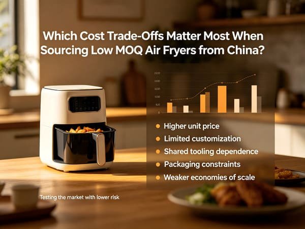 Cost trade offs for low MOQ air fryer sourcing