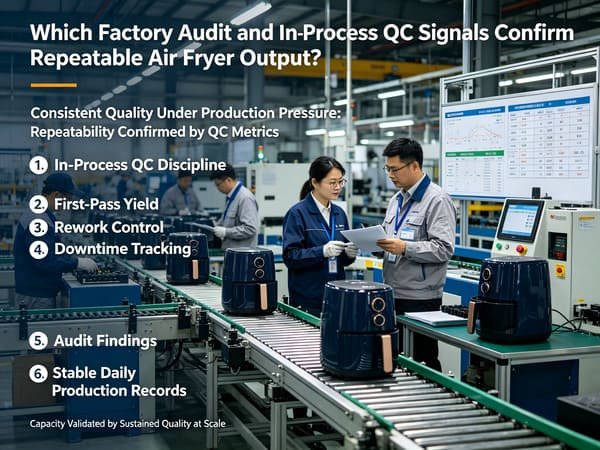 air fryer factory audit and in process qc