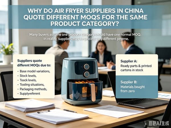 why Chinese suppliers quote different MOQ for air fryers