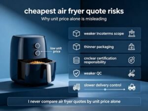 Why the Cheapest Air Fryer Quote Is Often the Riskiest？