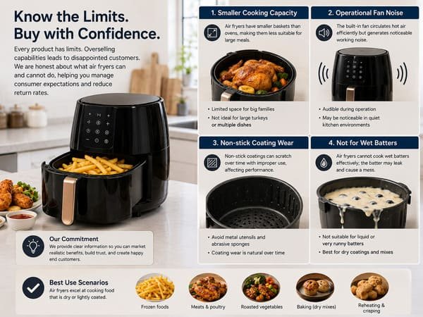 air fryer limitations