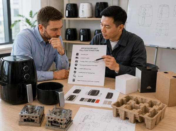 full air fryer development to production budget
