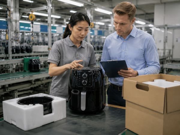 Air fryer sample testing product validation
