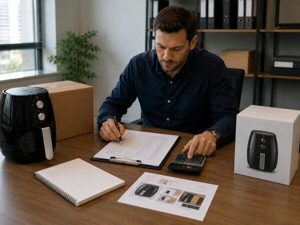 separate one time air fryer setup costs from recurring unit costs