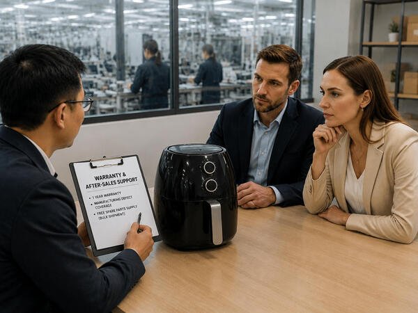 Air fryer warranty spare parts and supplier support