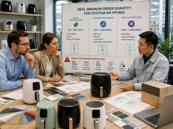 Custom air fryer MOQ and production line
