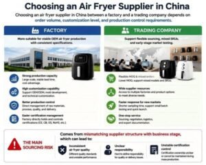 Air Fryer Supplier in China: Should You Buy From a Factory or Trading Company?