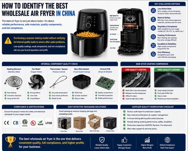 Evaluating high quality wholesale air fryer components