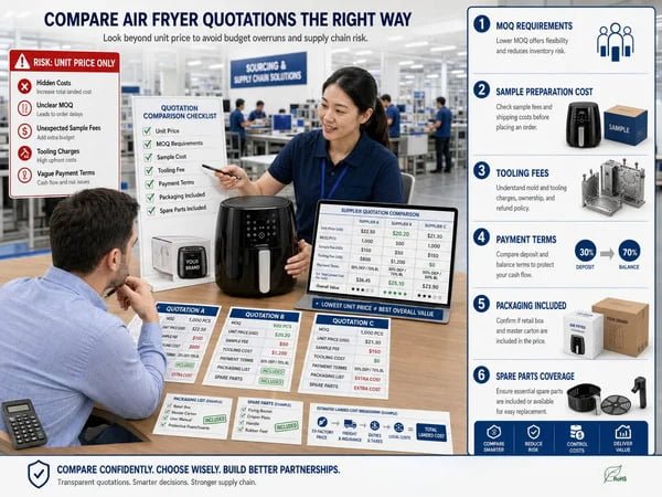compare air fryer bulk quotation terms