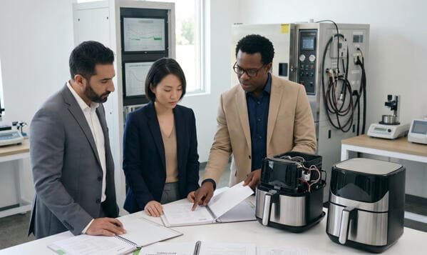 Compliance certifications required for custom air fryer models
