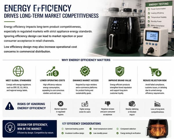 Energy efficient air fryer heating system design