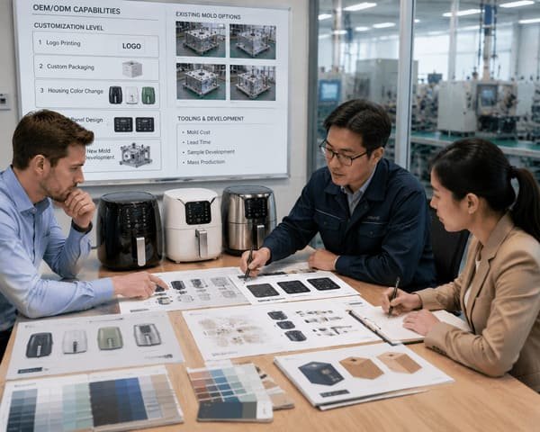 air fryer oem odm customization capability