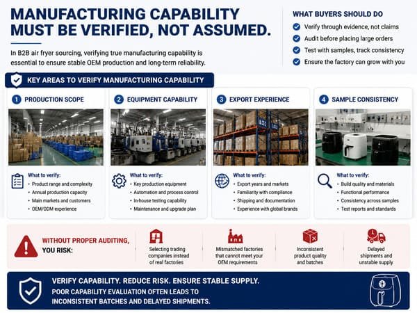 Air fryer factory production and inspection process