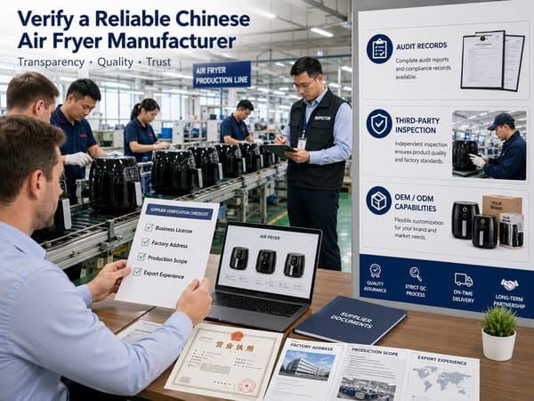 qualifications of reliable air fryer manufacturer in China