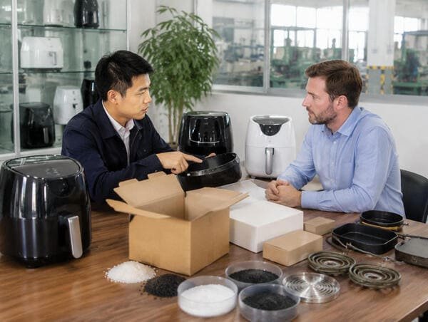 Warehouse showing why in stock air fryers are rare for B2B