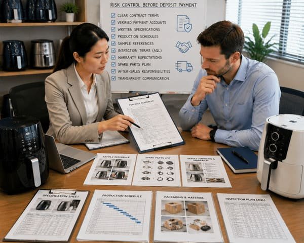 reduce payment delivery after sales risks with China air fryer sourcing agent
