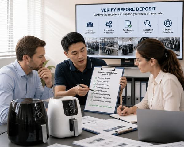 verify reliable air fryer factories before deposit payment