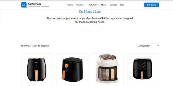 China air fryer factory production quality inspection process