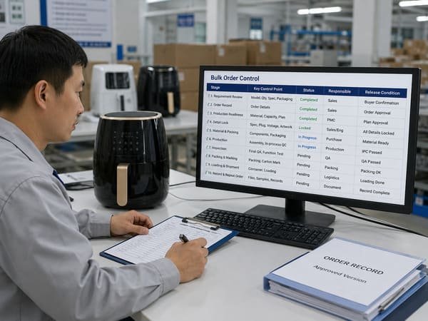 How Chinese Appliance Factories Handle Bulk Orders: From Requirement Confirmation to Production, Packing, Loading, and Repeat Orders